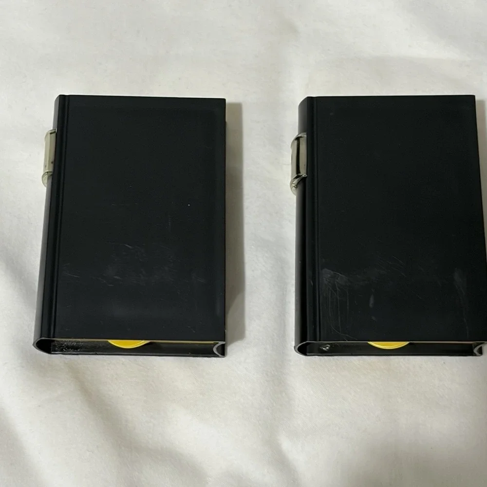 Vintage Plastic Black Books Salt & Pepper Shakers Kitchy 2.75